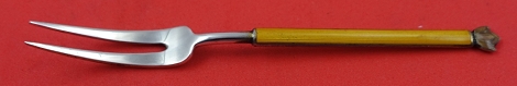 Lemon Fork vermeil  w/ yellow enamel on both sides  4 3/8